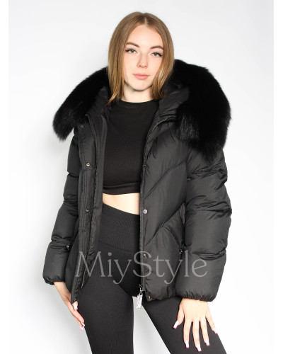 Жіноча зимова куртка з хутром (511)