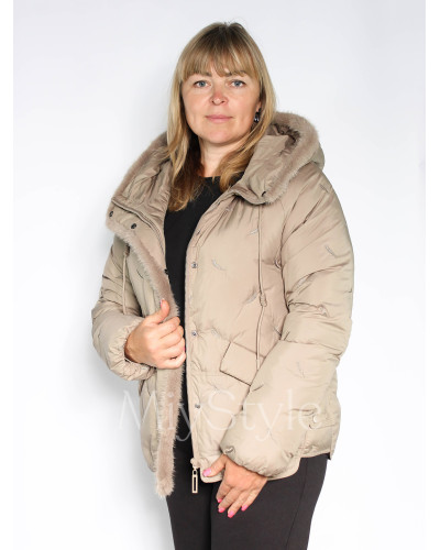 Жіноча зимова куртка з норкою (537)
