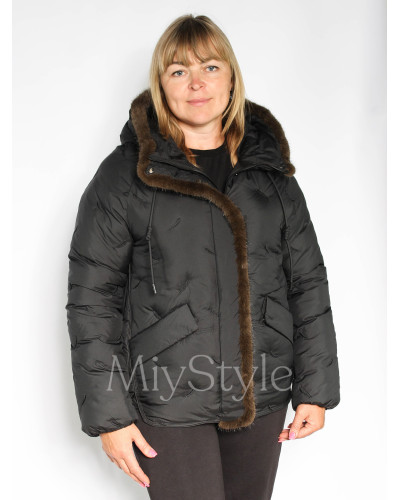 Жіноча зимова куртка з норкою (537)