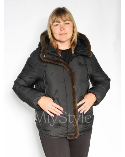 Жіноча зимова куртка з норкою (537)