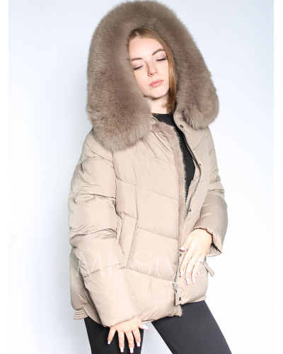 Жіноча зимова куртка з хутром (6080)