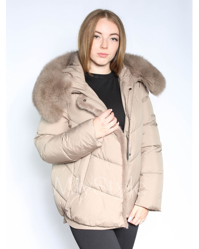 Жіноча зимова куртка з хутром (6080)