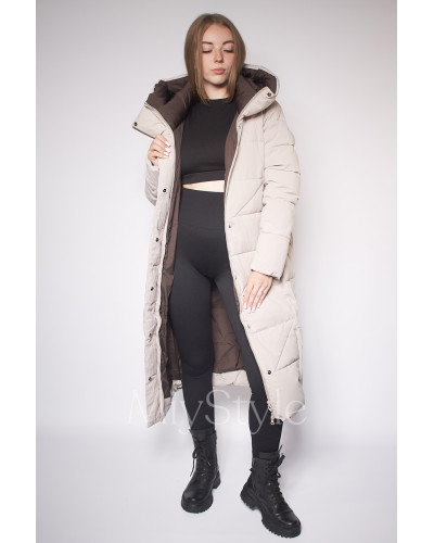 Довга жіноча зимова куртка (3903)