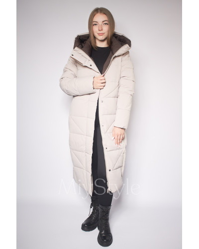Довга жіноча зимова куртка (3903)