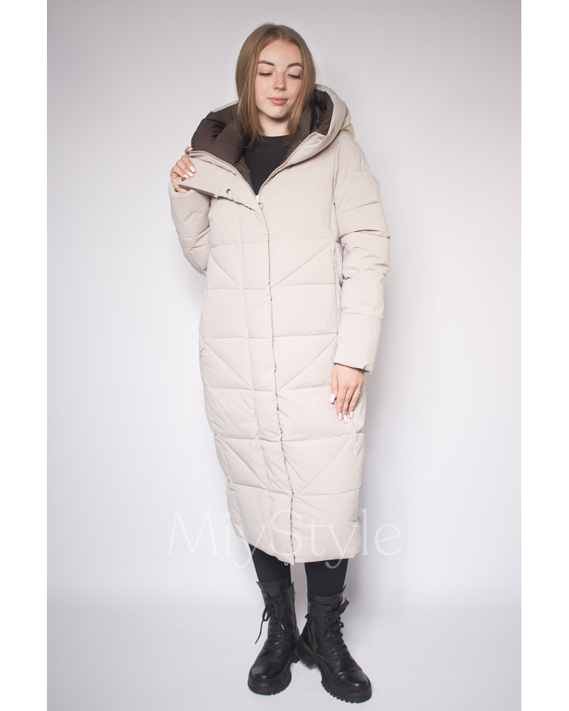 Довга жіноча зимова куртка (3903)