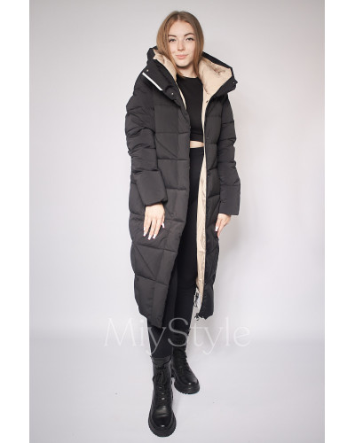 Довга жіноча зимова куртка (3903)