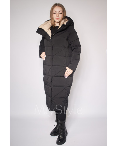 Довга жіноча зимова куртка (3903)