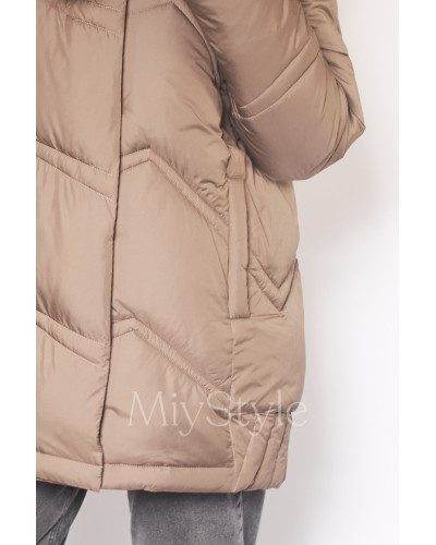 Жіноча зимова куртка з хутром (617)