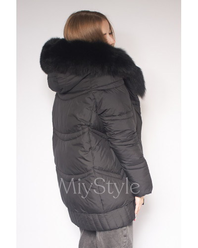 Жіноча зимова куртка з хутром (617)