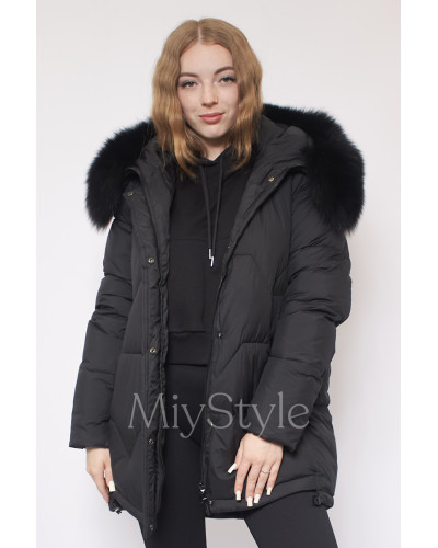 Жіноча зимова куртка з хутром (6020)