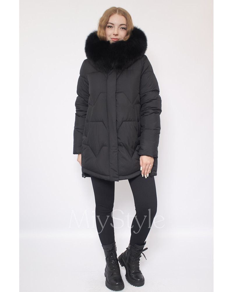 Жіноча зимова куртка з хутром (6020)