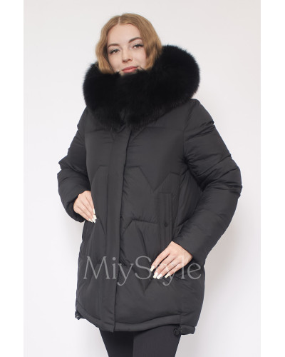 Жіноча зимова куртка з хутром (6020)