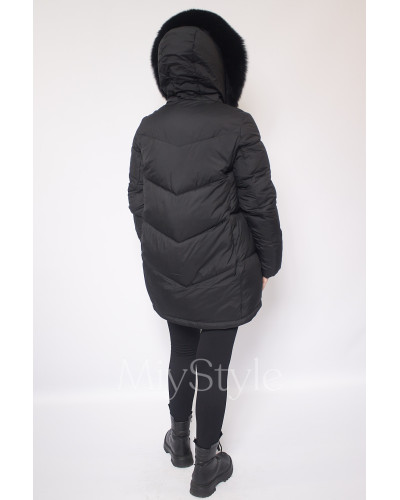 Жіноча зимова куртка з хутром (6020)