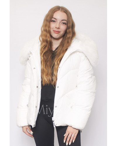 Жіноча зимова куртка з хутром (511)