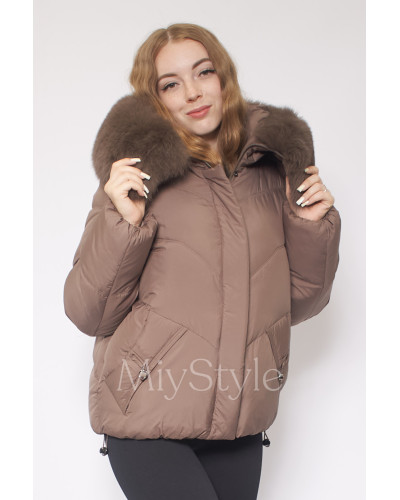 Жіноча зимова куртка з хутром (511)