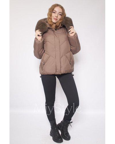 Жіноча зимова куртка з хутром (511)