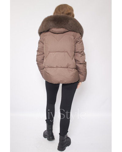 Жіноча зимова куртка з хутром (511)