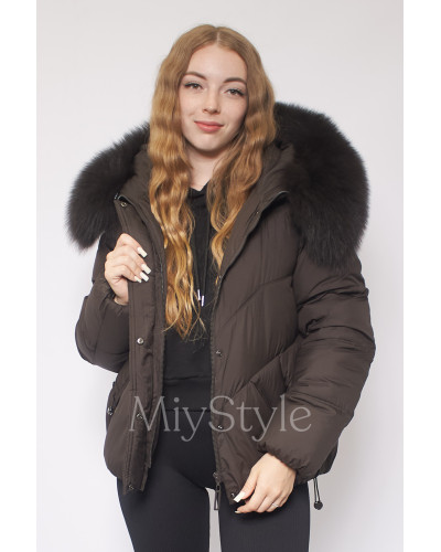 Жіноча зимова куртка з хутром (511)