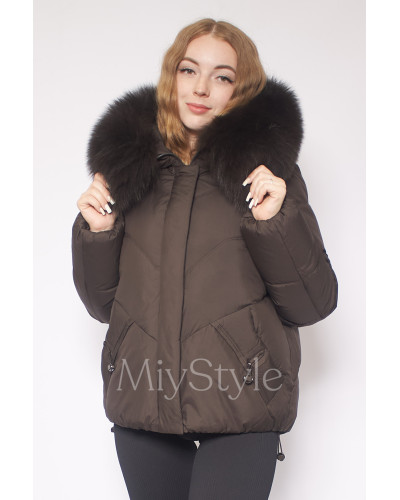 Жіноча зимова куртка з хутром (511)