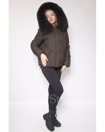 Жіноча зимова куртка з хутром (511)