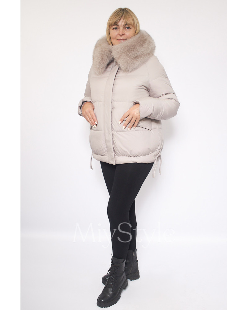 Жіноча зимова куртка з хутром (70071)