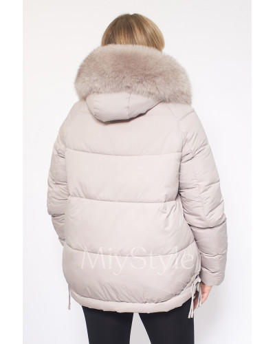 Жіноча зимова куртка з хутром (70071)