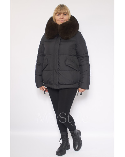 Жіноча зимова куртка з хутром (70071)