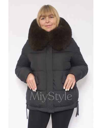 Жіноча зимова куртка з хутром (70071)