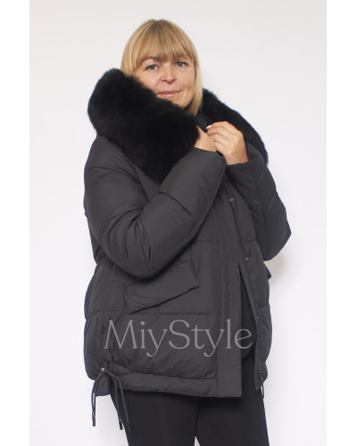 Жіноча зимова куртка з хутром (70071)