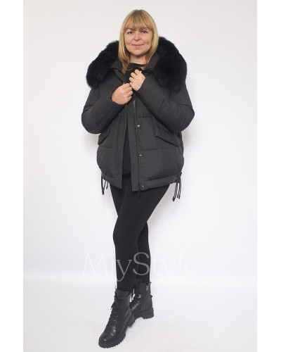 Жіноча зимова куртка з хутром (70071)