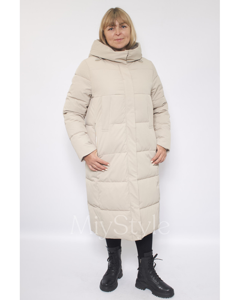 Довга жіноча зимова куртка (126)