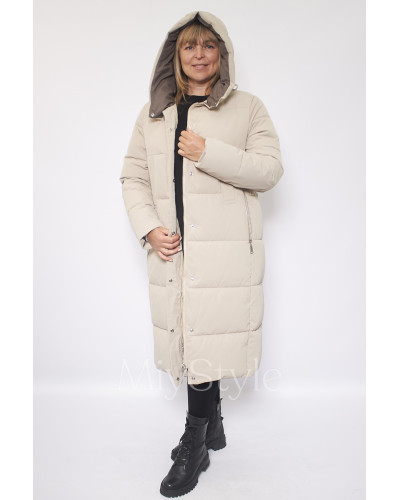 Довга жіноча зимова куртка (126)