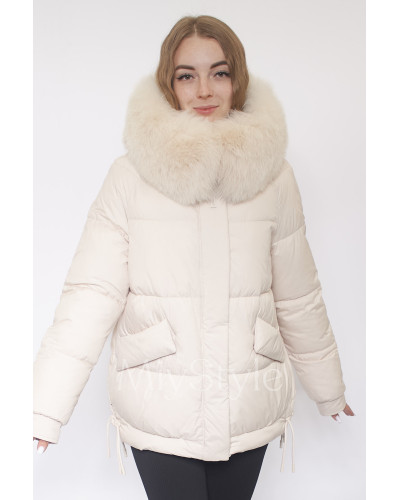 Жіноча зимова куртка з хутром (7007)