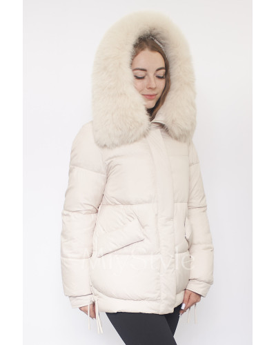 Жіноча зимова куртка з хутром (7007)