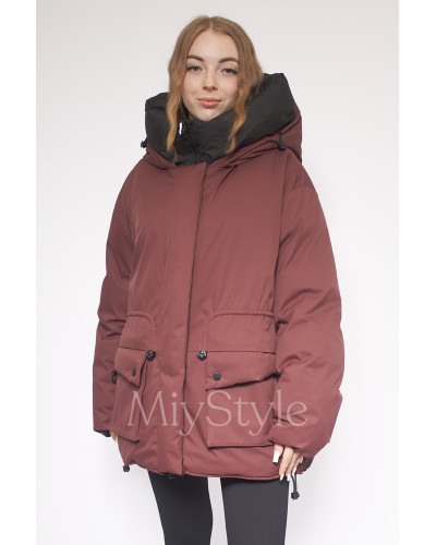 Жіночий зимовий бомбер двосторонній (746)