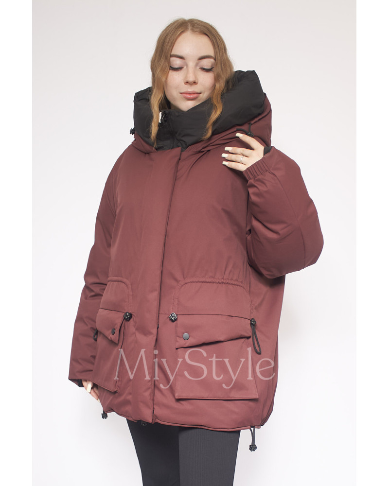 Жіночий зимовий бомбер двосторонній (746)