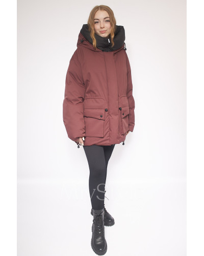 Жіночий зимовий бомбер двосторонній (746)