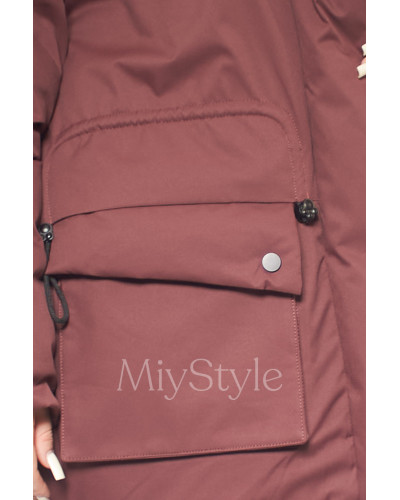 Жіночий зимовий бомбер двосторонній (746)