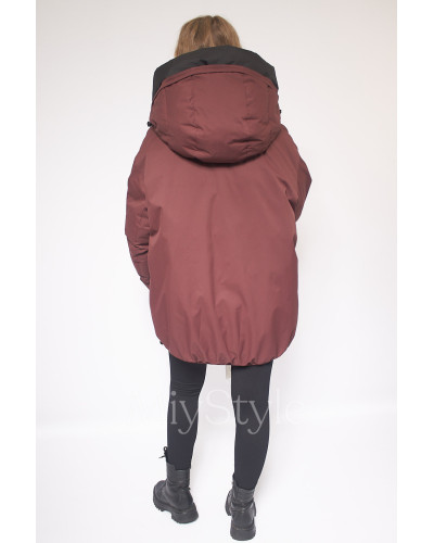 Жіночий зимовий бомбер двосторонній (746)