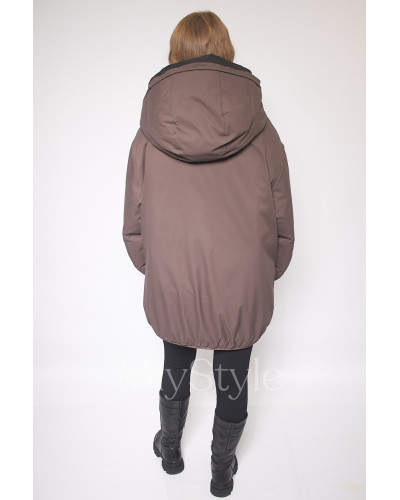 Жіночий зимовий бомбер двосторонній (746)