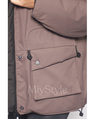 Жіночий зимовий бомбер двосторонній (746)