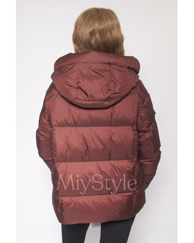 Жіночий зимовий пуховик (50556)