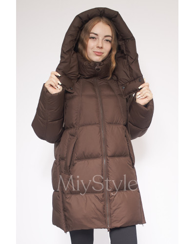Довга жіноча зимова куртка (386)