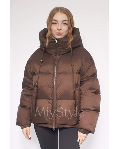 Жіноча зимова куртка оверсайз (015)