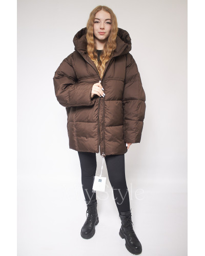 Жіноча зимова куртка оверсайз (393)