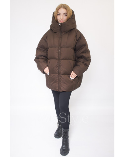 Жіноча зимова куртка оверсайз (393)