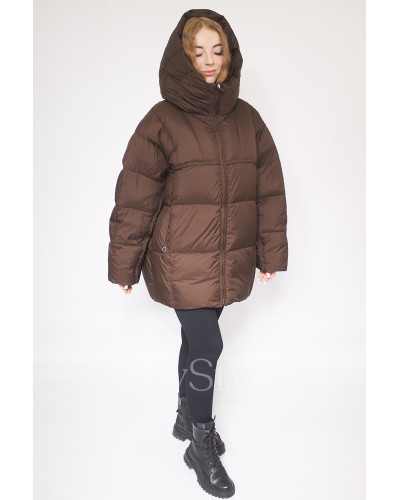 Жіноча зимова куртка оверсайз (393)