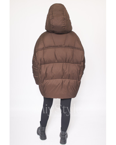 Жіноча зимова куртка оверсайз (393)