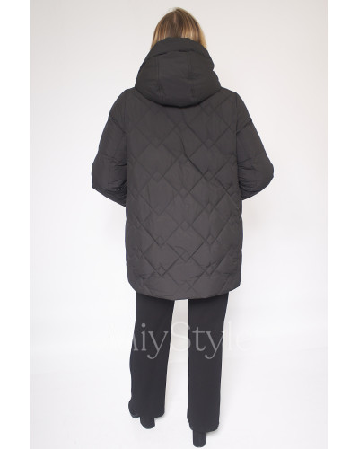 Жіноча зимова куртка в збільшених розмірах (11046)