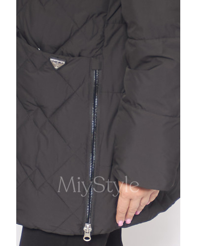 Жіноча зимова куртка в збільшених розмірах (11046)